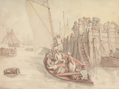 En mole i Amsterdam (version A) af Thomas Rowlandson